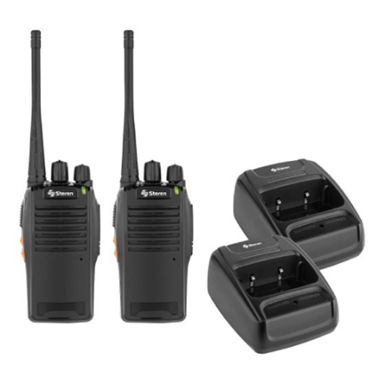 Kit radio steren rad-010 2 radios de 2 v&iacute;as amateur 3w color negro