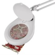 Lámpara LED Steren con Lupa 5x Brazo Artículado Color Blanco - Vista 9