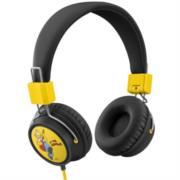 Audífonos steren the simpsons diadema plegables cable tipo cordón color negro-amarillo