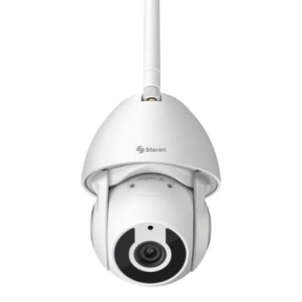 C&aacute;mara seguridad steren wi-fi/ethernet fhd robotizada seguidor de movimiento para exterior color blanco