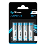 Pilas steren alcalinas tipo aa 1.5v c/4 pzas