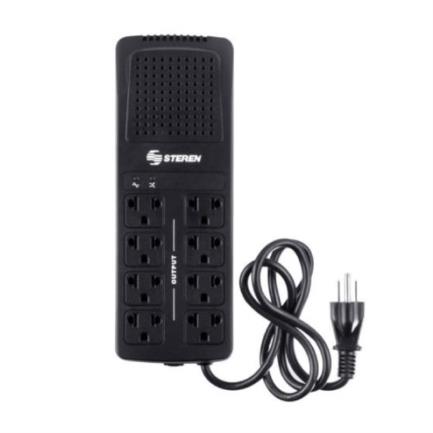 Regulador de Voltage Steren 1000W 8 Contactos Color Negro 3