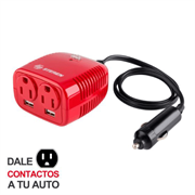 Inversor de Corriente Steren Automotriz 12Vcc a 110Vca 150W - Vista 3