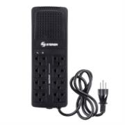 Regulador de Voltaje Steren 2000W 8 Contactos Color Negro - Vista 9