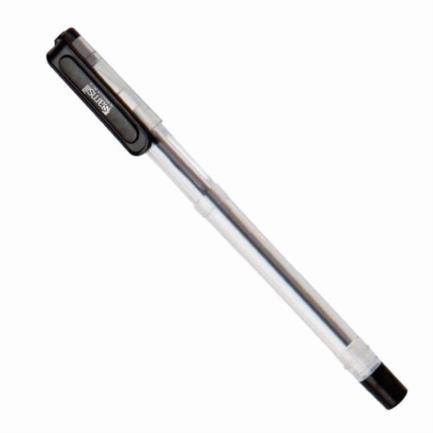 Bolígrafo samsill escolar tipo gel punto fino 0.7 mm color negro c/12