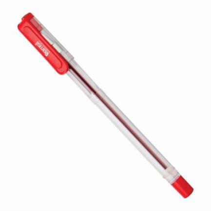 Bol&iacute;grafo samsill escolar tipo gel punto fino 0.7 mm color rojo c/12