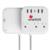 Supresor de Picos Smartbitt SBSS-B3-5U 3 Contactos y 5 Puertos USB - Vista 5