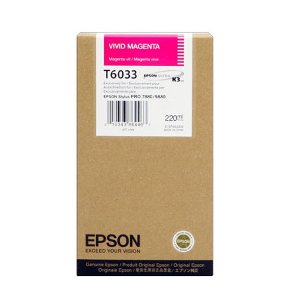 Tinta epson stylus pro 7880/9880 220ml color magenta
