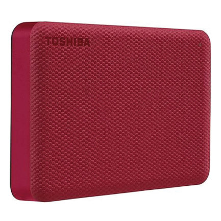 Disco duro externo toshiba canvio advance v10 4tb 2.5" usb 3.2 gen 1 color rojo para windows/mac