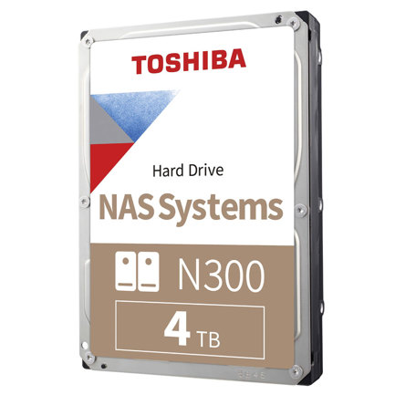 Disco Duro Interno Toshiba N300 de Rendimiento 4TB 7200RPM y 256MB Cache