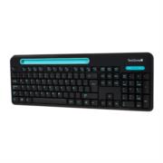 Kit Teclado y Mouse TechZone Inalámbrico 105 Teclas+Espacio Tablet/Smartphone 1600dpi 3 Botones Win/Mac Color Negro-Azul - Vista 8