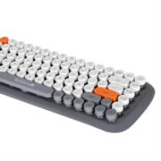 Kit Teclado y Mouse TechZone Inalámbrico Ergonómico Retro Plug-Play 85 Teclas Win/Mac Mouse Óptico USB 3 Botones 1200dpi - Vista 6