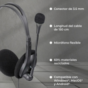 Diadema TechZone con Microfono y ConexionN 3.55mm - Vista 6