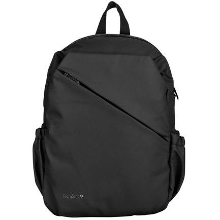 Mochila techzone style negra para laptops de 16 m&uacute;ltiples compartimientos dise&ntilde;o ideal para uso diario