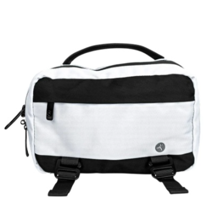 Mochila TechZone Smartbag Gris con Negro con Organizador tipo Cangurera con Multiples Bolsillos y Correras Portabotellas