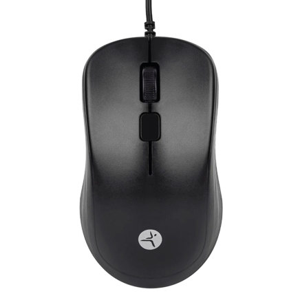 Mouse alambrico techzone de materiales abs 3 botones 1200 dpi longitud de cable 1.35m