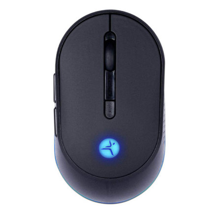 Mouse inalambrico techzone thunder recargable bt dpi 1200 2400 3200 luz rgb y navegacion