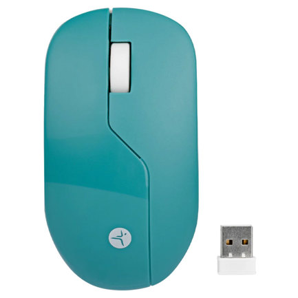 Mouse inal&aacute;mbrico techzone verde armor recargable wireless