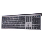 Teclado TechZone Hefestos Recargable Multipunto Bluetooth 10m de Alcance Color Plata - Vista 7