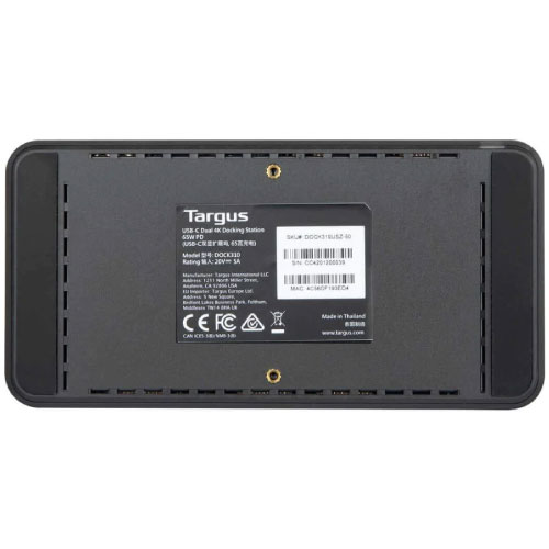 Docking Targus DV4K Universal 65W USB-C - Vista 5