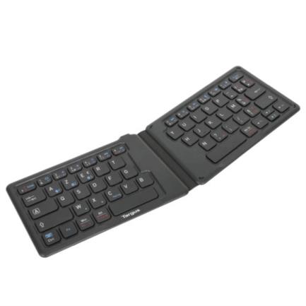 Teclado targus inalámbrico plegable ergonómico usb color negro