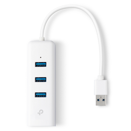 Adaptador TP-Link USB 3 0 Type-A to Gigabit Ethernet Network Adaptador 3-Port USB 3 0Type-A Hub