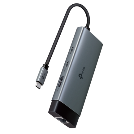 Adaptador tp-link usb type-c 6-port hub plug and play self-storage for connector fast heat