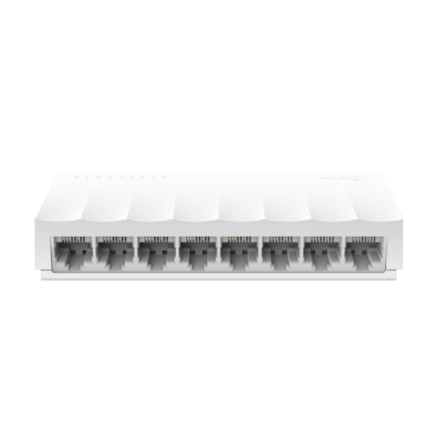 Switch para escritorio Tp-link 8Puertos RJ45 10/100/1000Mbps de auto-negociación Admite QoS 802.1p/DSCP e IGMP Snooping