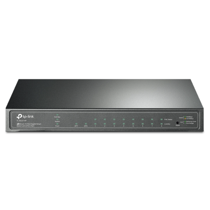 Switch omada by tp-link 8-port gigabit smart poe switch with 2 sfp slots 8× gigabit poe ports 2× gigabit sfp slots
