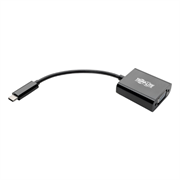 Adaptador tripp lite usb-c a vga con modo alterno dp 1.2 color negro