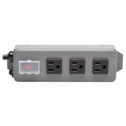 Barra de contactos tripp lite waber industrial 3 tomacorrientes 2.74m clavija nema 5-15p protector de switch