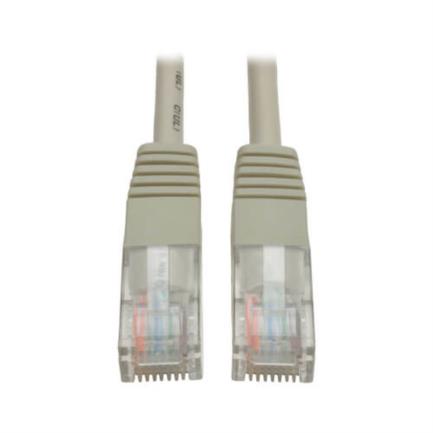 Cable patch tripp-lite moldeado cat5e gris de 350mhz (rj45 m