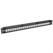 Panel conexiones tripp lite rj45 ethernet de alimentación cat6a 24 puertos en 1u para instalación en rack