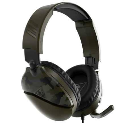 Aud&iacute;fonos turtle beach earforce recon 70 diadema al&aacute;mbrico 3.5mm cable 1.2m playstation verde camuflaje