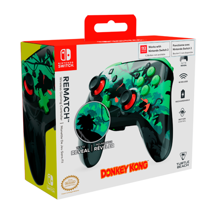 Control de juego inal&aacute;mbrico turtle beach rematch donkey kong para nintendo switch