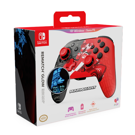 Control inal&aacute;mbrico turtle beach rematch mario grand prix para nintendo switch