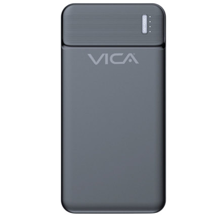 Power bank vica carga rapida 10000 mah usb-a/usb-c/micro usb