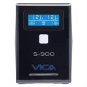 UPS Vica S900 Regulador Integrado 900VA/550W 8 Contactos Pantalla LCD Color Negro - Vista 2