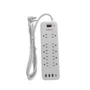 Supresor de Picos Vica USB 9P con 10 Tomas 3 Puertos USB y 1 Toma Tipo C - Vista 2