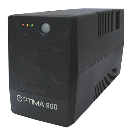 UPS Vica Ópima 800 800VA 480W 6 NEMA 5-15R 2 Reguladas Y 4 Respaldadas 3 Años WTY