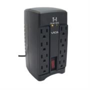 Regulador Vica Electrónico T-1 Voltaje 750VA/400W 8 Contactos Indicadores LED - Vista 2