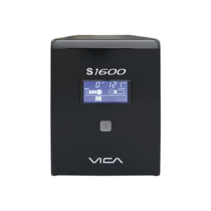 Ups vica s1600 regulador integrado 1600va/900w 10 contactos pantalla lcd