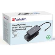 Adaptador Verbatim Inalámbrico USB-C con Lector de Tarjetas QCast Mirror WDA-01 - Vista 9