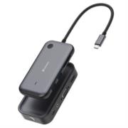 Adaptador verbatim inalámbrico usb-c con lector de tarjetas qcast mirror wda-01