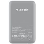 Cargador Verbatim Charge and Go Power Bank Carga Inalámbrica 10000mAh Magnetica Color Gris - Vista 5
