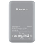Cargador Verbatim Charge and Go Magnetico Inalámbrico Power Bank 10000 mAh Gris - Vista 6