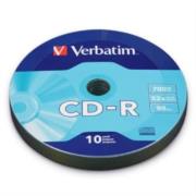 Disco verbatim cd-r  700mb 80min 52x c/10