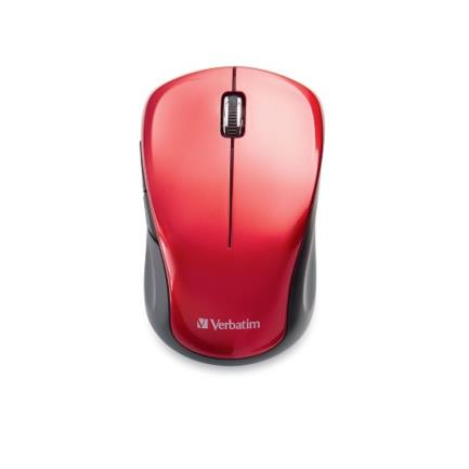 Mouse verbatim inal&aacute;mbrico silencioso usb-c 1600 dpi - rojo