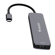 Hub Verbatim Multipuerto USB-C - 7 puertos 100W - Vista 3