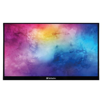 Monitor verbatim 14" port&aacute;til full hd resolucion 1920x1080 color negro
